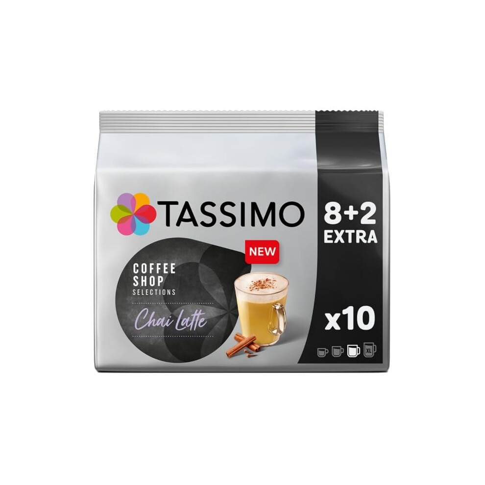 Tassimo Coffee Shop Selections Chai Latte Coffee Pods X10 Pack Of 1 Total 1