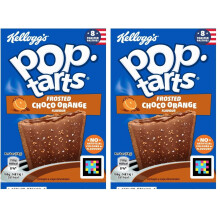 Kelloggs Pop Tarts Frosted Choco Orange Toaster Pastry 4 x 96g Pack of 2