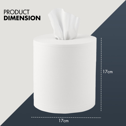 Meown White Roll Pack of 24 Rolls Premium Centrefeed Rolls Durable  Versati 1