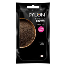 DYLON Hand Dye, Fabric Dye Sachet for Clothes, Soft Furnishings and Projects, 50 g - Espresso Brown - Pack of 1