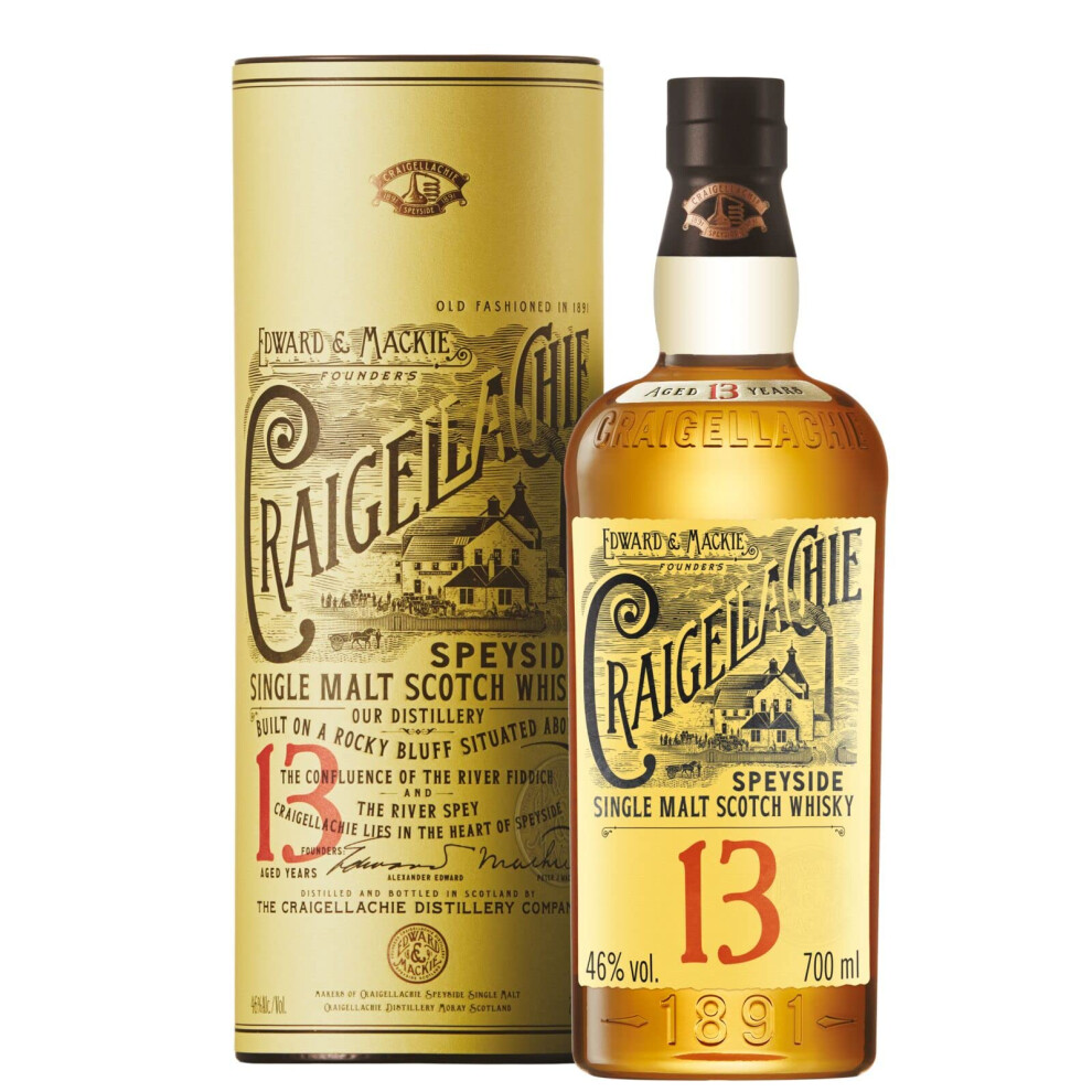 Craigellachie 13 Year Old Speyside Scotch Single Malt Whisky 46 Abv 70Cl Wi