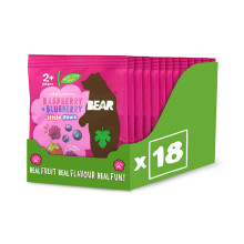 BEAR Raspberry  Blueberry Paws  Delicious Real Fruit  Suitable for 2 years