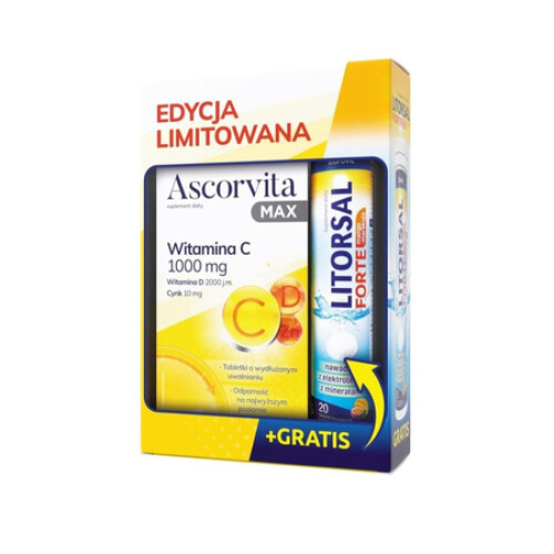 Ascorvita Max vit C + Litorsal Forte mango-passion