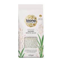 Biona Organic Sushi Rice Short Grain White Sushi Rice Japanese Style Stic