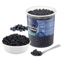 The Inspire Food Company Popping Boba Pearls for Bubble Tea 1 KG Blueberr