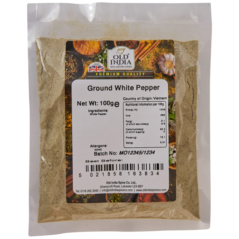 Old India Ground White Pepper 100G