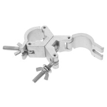 360 Stage Hooks Clamping Blocks for Standing Stage Lighting Rod Mounting Clamp Aluminium Alloy Silver