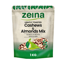 Zeina Lightly Toasted Cashews and Almonds Mix 1Kg Gluten Free Healthy Snac