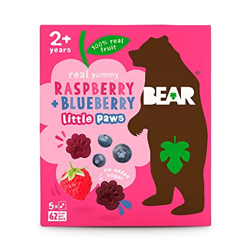 Bear BEAR Raspberry  Blueberry Paws  Delicious Real Fruit  Suitable for 2 years 2