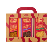Lottie Shaws Luxury Gift Box of 3 Packs of Biscuits 600g Includes Yorkshir