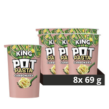 Pot Pasta King Creamy Carbonara instant hot snack from the nations favourit
