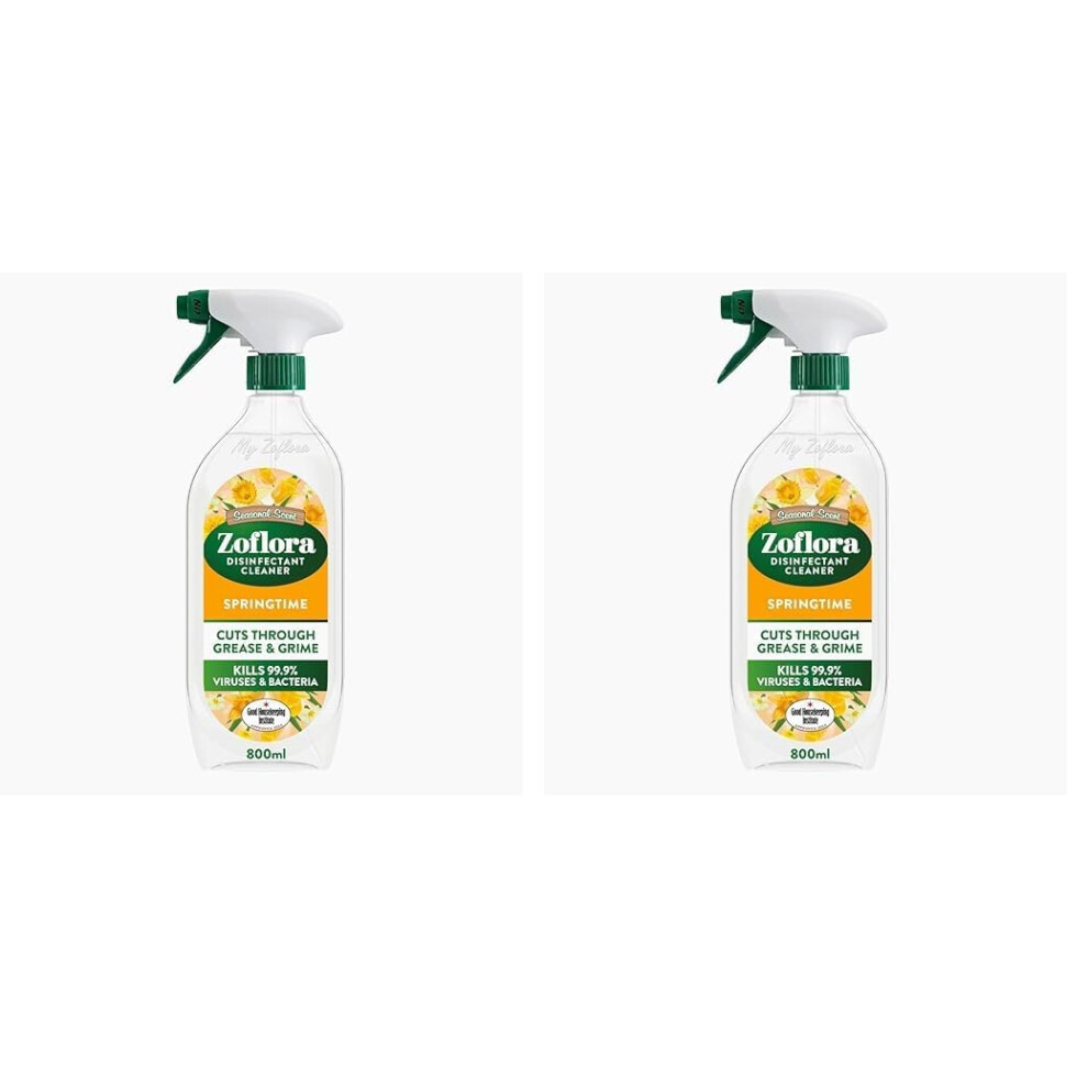 Zoflora Springtime Multipurpose Disinfectant Trigger Spray 1 X 800Ml Antiba