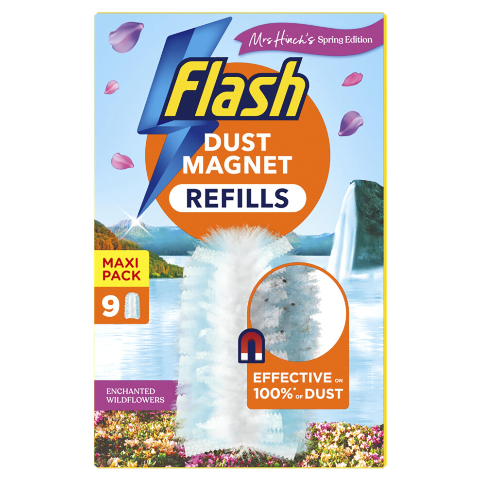 Flash Dust Magnet Mrs Hinchs Enchanted Wildflowers Duster Scented Refills 9