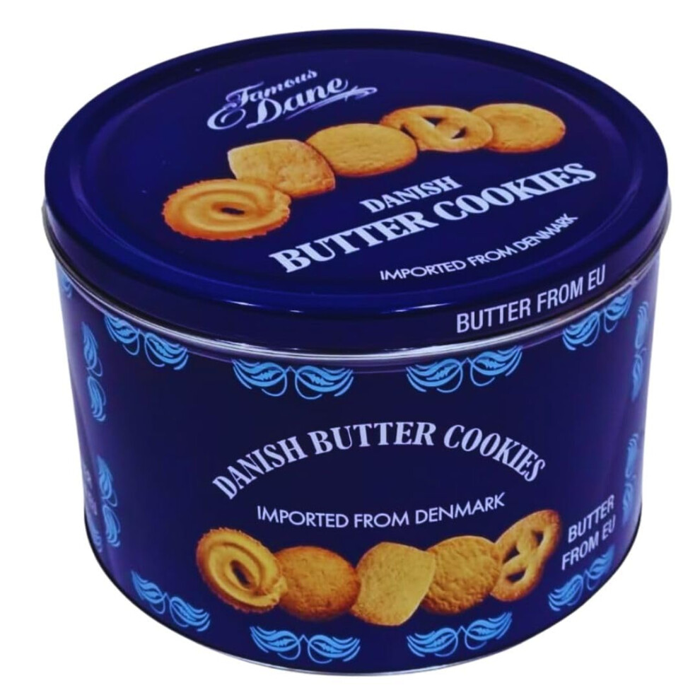 Amamitrade Danish Butter Cookies Assortment 908G – Luxury Festive Biscuits Tin Christm