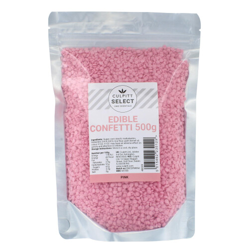 Culpitt Select Sprinkles  Pink Sugar Confetti Cake Sprinkle Decorations For