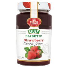 Stute No Added Sugar Diabetic Strawberry Jam 430g Pack of 2