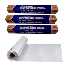 Best House Aluminium Foil Roll 450mm x 10M 3 Pcs Tin Foil for Cooking B