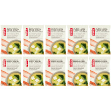 Yutaka Instant Bonito Fish Miso Soup with Toppings 7.5g (Pack of 10) | Japanese-Style Freeze-Dried Soup | with Tofu, Seaweed & Spring Onion | Gluten-