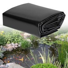 4x4m HDPE Fish Pond Liner, Durable Waterproof UV Resistant for Garden Ponds and Koi Ponds