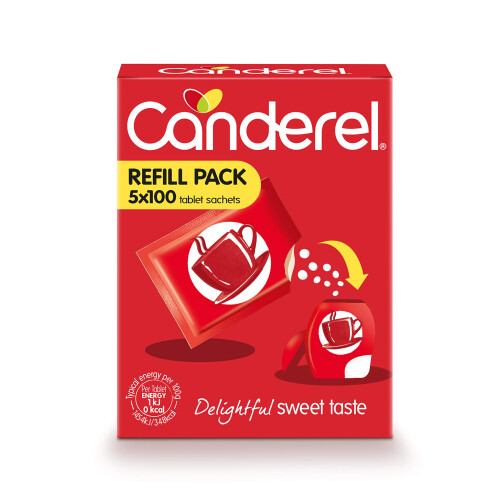 Canderel Sweetener Tablets Refill Pack  Zero Calorie and Diabetic Friendly 1