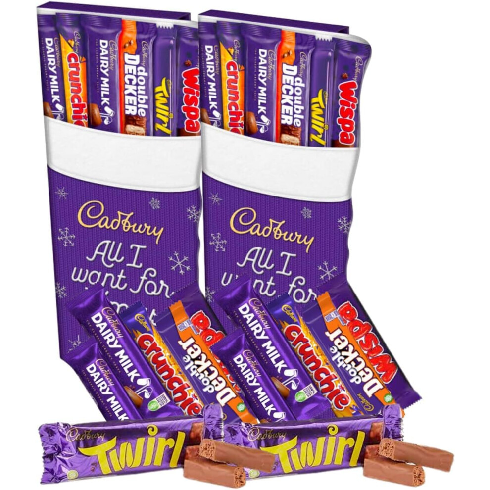 Skyte Cadbury Christmas Stocking Selection Box Pack Of 2 Chocolate Selection Box