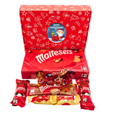Maltesers Festive Christmas Chocolate Gift Box with Truffles Hot Chocolate
