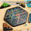 Geometric chain chess puzzle, triangular chess, tabletop game, family, interactive exercise, thinking, children's logic 5
