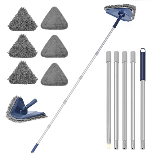 JEHONN 200CM Wall Cleaning Mop with Long Handle 3in1 Ceiling Cleaner Tool D