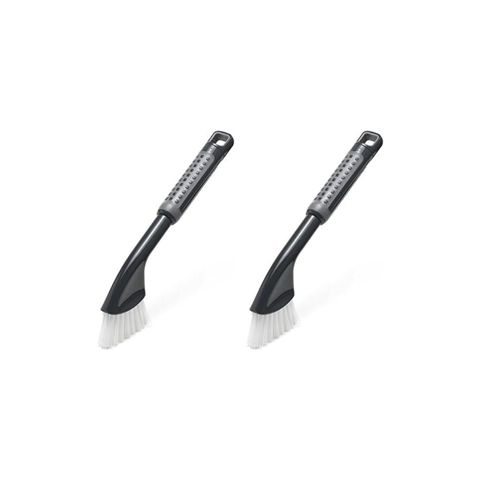 Addis Comfigrip Groutcleaning Brush In Graphite With Stiff Bristles Pack Of