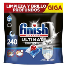 Finish Powerball Ultimate Infinity Shine Dishwasher Tablets Against Dried S