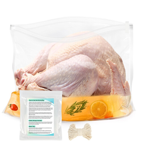 BYKITCHEN Turkey Brining Bag 2PCS Thickened Extra Large 55 x 66cm Turkey Br