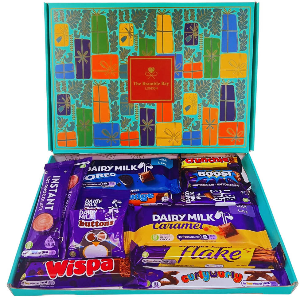 The Bramble Bay Chocolate Gift Hamper Large Box Set Containing Cadbury Dairy Milk Selection