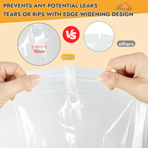 BYKITCHEN Turkey Brining Bag 2PCS Thickened Extra Large 55 x 66cm Turkey Br 2