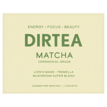 DIRTEA Matcha Sachets 7 x 6g – 100 Organic Japanese Ceremonial Grade with 2