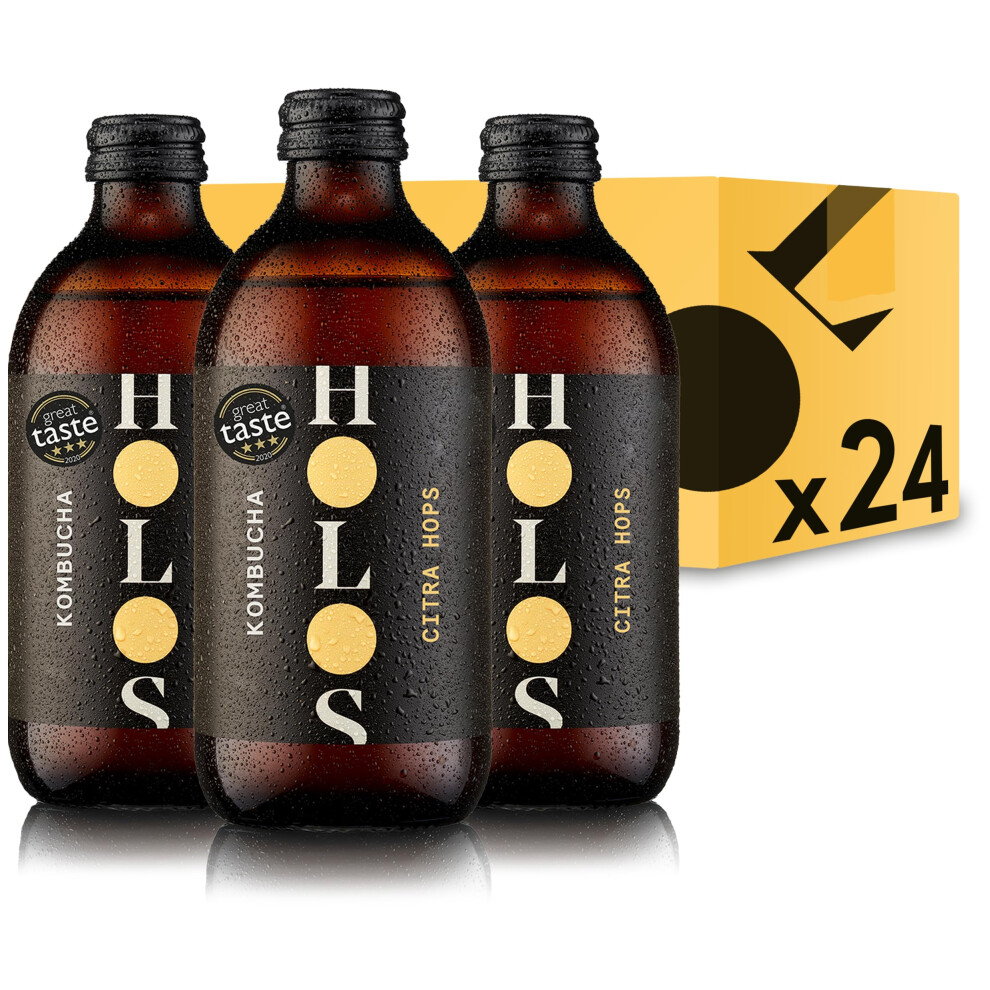 Holos Kombucha Drink Citra Hops Organic Kombucha Tea Chilled Unpasteurise