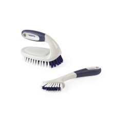 Beldray Grout Scrub Brush Set Stiff Bristles with Integrated Scraper NonS