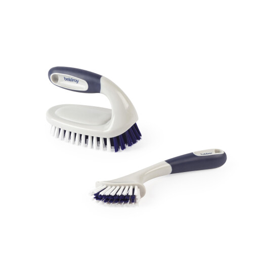 Beldray Beldray Grout  Scrub Brush Set  Stiff Bristles with Integrated Scraper NonS