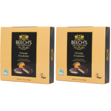 Beechs Orange Fondants 90g  Zesty ChocolateCovered Treats Pack of 2