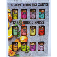 12x Rubs Spices for Cooking  BBQ Gifts for Men Herbs Spices  Seasonings  Ch