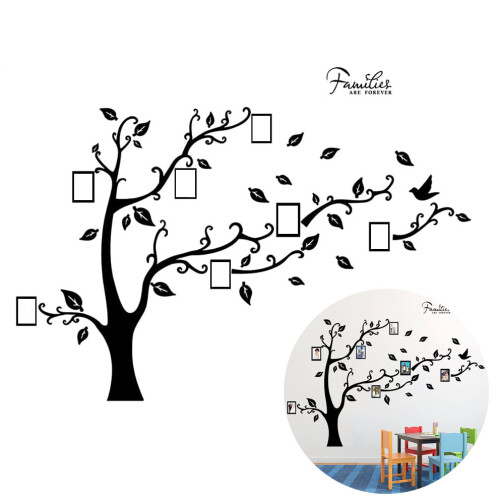 Family Tree Sticker Decorate Your Nest: Removable Wall Decals, Stylish 3D Peel and Stick ...