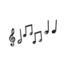 Lebensgroßer, aufstellbarer Violinschlüssel aus Pappe, großer Violinschlüssel mit guter Klebekraft und Schutzschicht, Vinyl-Wandaufkleber für