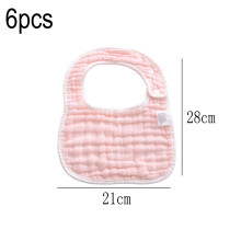 Baby Drool Bibs for Teething and Drooling, Breathable Cotton Muslin Newborn Bibs with U-Shaped Snap Closure Design, Multi-Use Soft Absorbent Gauze