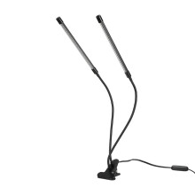 Lâmpada de cultivo LED de espectro completo para plantas de interior, com alimentação USB, temporizador de ligar/desligar automático e haste