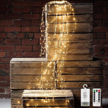 Decorative Fairy Light Set with 8 Flashing Modes, Waterproof Copper Wire LED Lights for Indoor Outdoor Use, Battery Operated Fairy Lights with Remote