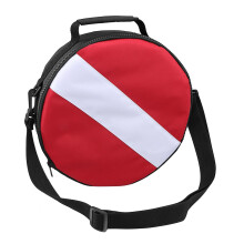 Scubas Regulator Bag with Adjustable Shoulder Strap for Diving Gear, Round Design, Durable Material, Protective Dive Accessories