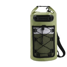 30L Waterproof Dry Bag Backpack for Kayaking Boating and Trekking with Durable PVC and Roll Closure Green