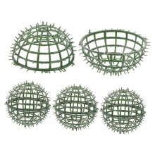 Artificial Plant Topiary Cage Grass Frame Rack For Flower Plastic Material 6 Inch 4 Pack