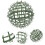 Artificial Plant Topiary Cage Grass Frame Rack For Flower Plastic Material 6 Inch 4 Pack 2