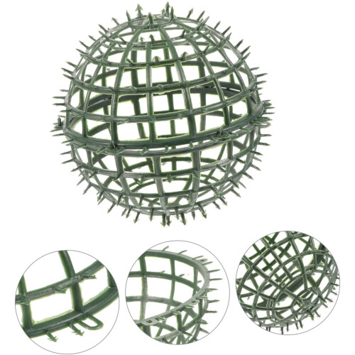 Artificial Plant Topiary Cage Grass Frame Rack For Flower Plastic Material 6 Inch 4 Pack 1