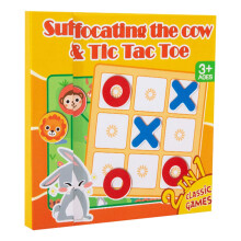 Magnetic Chess Board for Children, 2in1 Magnet XO Game Travel Set